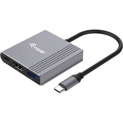 Product Docking Station Equip USB-C->HDMI,USB3.0,100WPD 4K60Hz 0.15m gr(Black) base image
