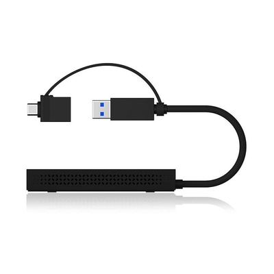 Product Docking Station Splitter Icy Box mobiler USB 3.2 to Dual HDMI(Black) base image