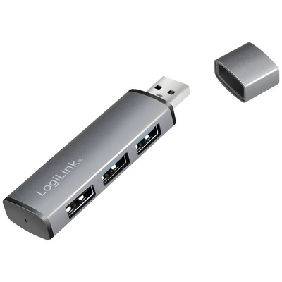 Product USB Hub Logilink USB 3.2 3-port, Gen2 with aluminum housing base image