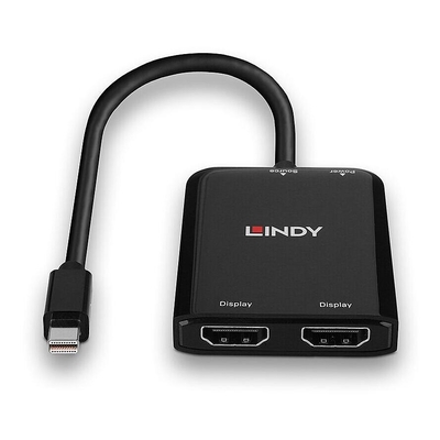 Product KVM Switch Lindy Mini DisplayPort to 2 Port HDMI MST base image