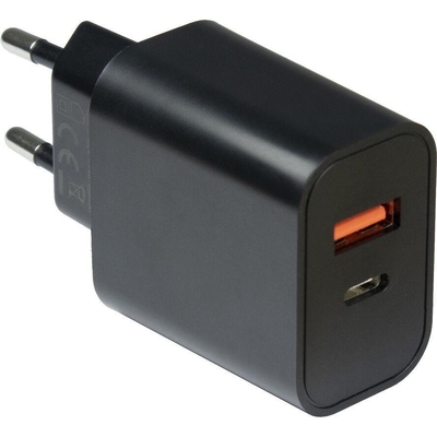 Product Φορτιστής Πρίζας Inter-Tech PD USB C,PSU PD-2120, PD+QC 20W Black base image