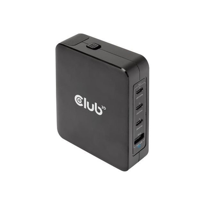 Product Φορτιστής Πρίζας Club 3D travel 3xUSB Typ C, 1xUSB Typ A, PD 140W base image