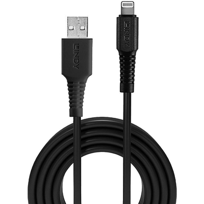 Product Καλώδιο USB Lindy USB to Lightning cable Black 0.5m base image
