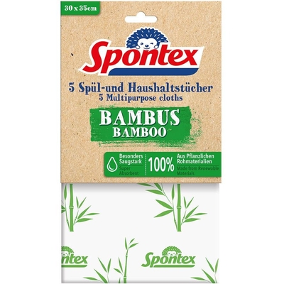 Product Πανία Καθαρισμού Spontex Bamboo Household Towel Pack of 5 base image