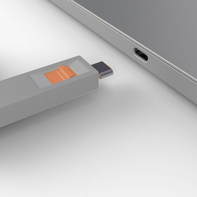Product Door lock key Lindy USB Type-C Port Schloss orange base image