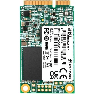 Product Σκληρός Δίσκος M.2 SSD 256GB Transcend MSA220S mSATA 3D NAND, SATA3 base image