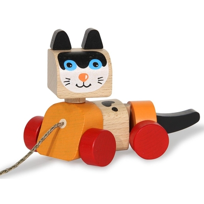 Product Βρεφικό Παιχνίδι Jamara wooden toy kidiwood cat pull along 1.5+ base image