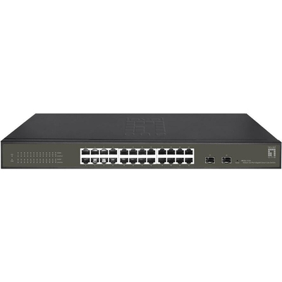 Product Network Switch LevelOne 24x GE GES-2126 2xGSFP 19" Hilbert base image