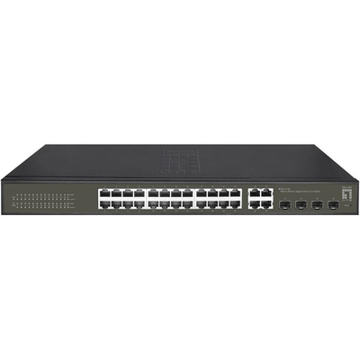 Product Network Switch LevelOne 24x GE GES-2128 4xGE 4xGSFP 19" Hilbert base image