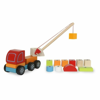 Product Βρεφικό Παιχνίδι Jamara wooden toy Kidiwood mobile crane colorful 3+ base image