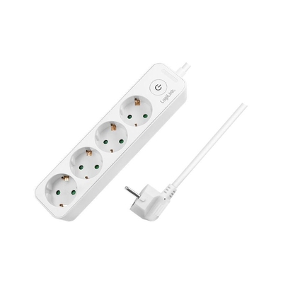 Product Πολύπριζο Logilink 4-fach,4xCEE 7/3 1,5m:m.switch w base image