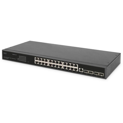 Product Network Switch Digitus 24-Port Gigabit Black base image