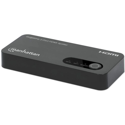 Product HDMI Splitter Manhattan 4K@60Hz 2-Port-Splitter with Downscaling 18G base image