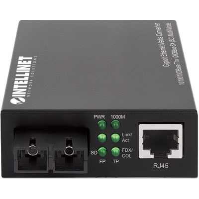 Product MedienConverter Intellinet Gigabit SC Multimode 550m Auto base image