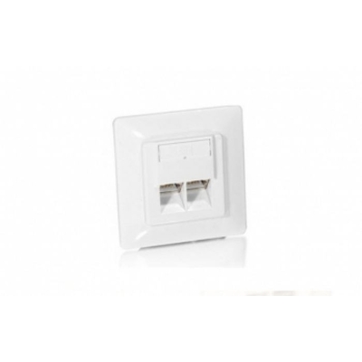 Product Πρίζα Δικτύου Equip RJ45 Dose 2xRJ45 Cat5e Inputz RAL 9010 Reinwhite(White) base image