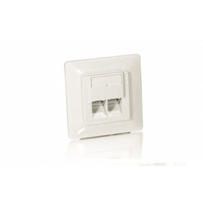 Product Πρίζα Δικτύου Equip box +Frontplatte 2xRJ45 Cat5e 45° RAL 9010 base image
