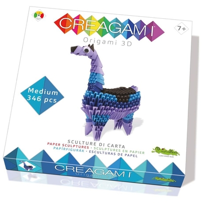 Product Puzzle 3D Creagami Origami Lama 346 Pieces base image