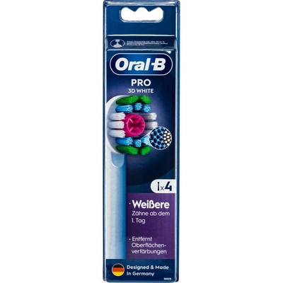 Product Ανταλλακτικές Κεφαλές για Οδοντόβουρτσα Oral-B Pro 3D White 4 pcs. base image