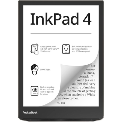 Product Ebook Reader PocketBook InkPad 4 Stardust Silver base image