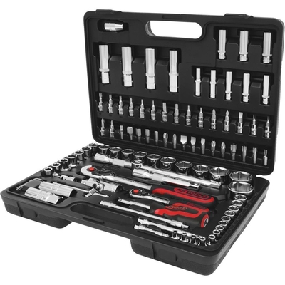 Product Βαλίτσα με Εργαλεία KS Tools 1/4 + 1/2 CHROMEplus Socket Set 96 pcs base image