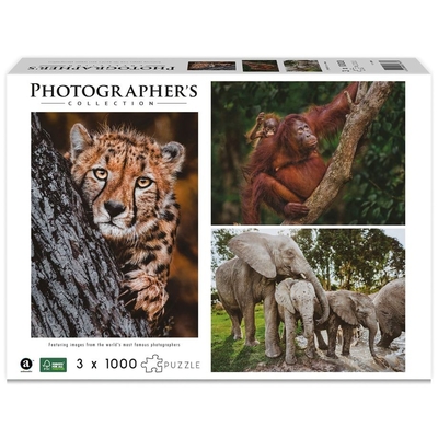 Product Παζλ Ambassador Wildlife Families 3x 1000 Pieces (Donal Boyd) base image