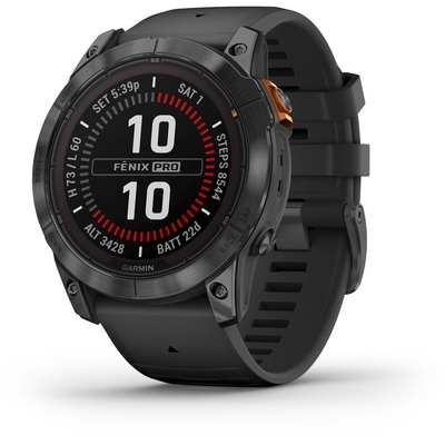 Product Smartwatch Garmin Fenix 7X Pro Solar (26mm) slate grey / black base image