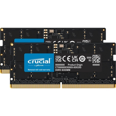 Product Μνήμη RAM Φορητού DDR5 96GB Crucial - 2 x 48GB - SO DIMM 262-PIN - 5600 MHz / PC5-44800 base image