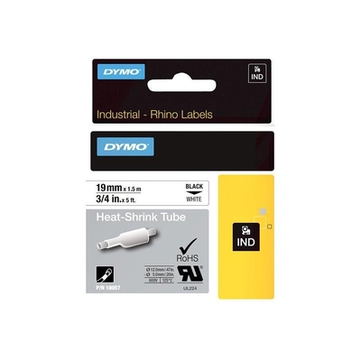 Product Ταινία Ετικετογράφου Dymo RhinoPRO Heat shrink tubing Black White (18057) base image
