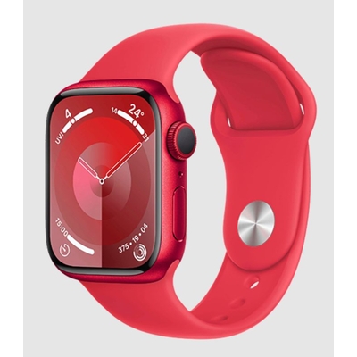Product Smartwatch Apple Watch Series 9 LTE 41mm (PRODUCT)RED Aluminium Case with Sport Band S/M - (PRODUCT)RED EU base image
