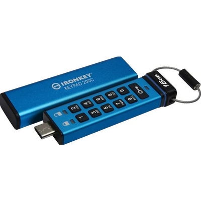 Product USB Flash 16GB Kingston USB-C IRONKEY KEYPAD 200C base image