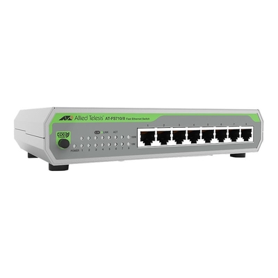 Product Network Switch Allied Telesis 8-P 10/100TX INT PSU EU POWER base image
