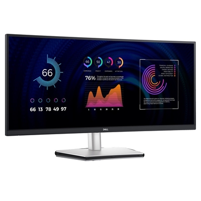 Product Monitor 34'' Dell P3424WE WQHD IPS CURVED, USB-C, HDMI, DP, RJ-45, 3YearsW base image