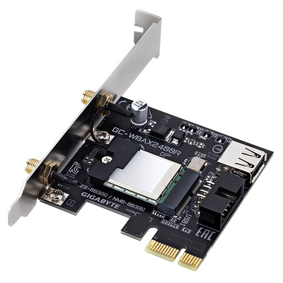 Product Κάρτα Δικτύου Gigabyte Wireless PCIe WIFI 6 GC-WBAX2400R ,2400Mbps base image