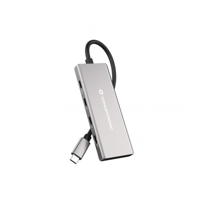 Product Docking Station Conceptronic USB-C->4xUSB-C,3xUSB-A,100WPD o.N.0.25m gr base image