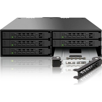 Product Backplane Icy Dock 6x6,3cm SATAI-III in 1x5,25" SSD bis 9,5mm base image