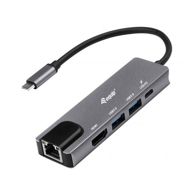 Product Docking Station Equip USB-C->HDMI,Gigabit LAN,2xUSB3.0,100WPD 0,25m base image