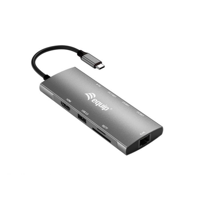 Product Docking Station Equip USB-C->HDMI,Gigabit LAN,USB3.0,100WPD,SD/TF 0,25m base image