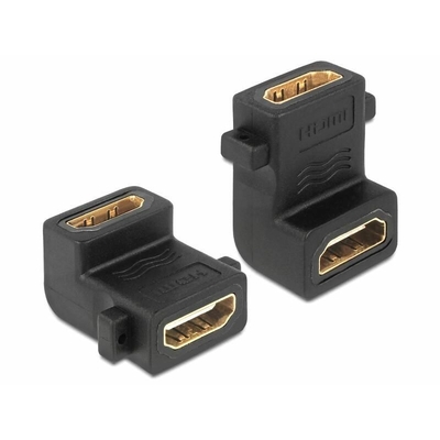 Product Αντάπτορας HDMI Delock HDMI A -> A F/F 90° below base image