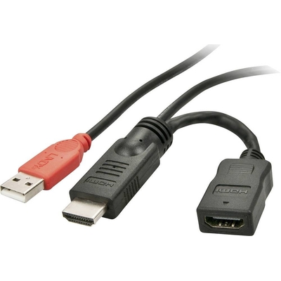 Product Αντάπτορας HDMI Lindy power supply M/F USB Typ A 0.15m base image