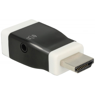 Product Αντάπτορας HDMI Delock HDMI A -> D-Sub15 M/F screwless +Audio base image