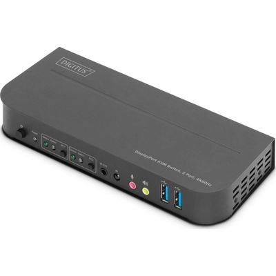 Product KVM Switch Digitus 2-Port, HDMI 4K, metal housing base image