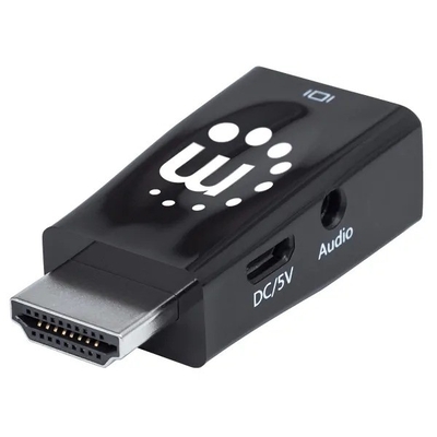 Product Αντάπτορας HDMI Manhattan to VGA-microphone optional MikroUSB power port base image