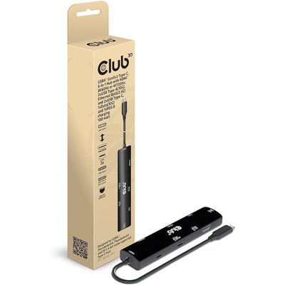 Product Docking Station Club 3D USB-C > HDMI/USB-C(8K)/2xUSB/USB-C(PD100W)/RJ45 base image