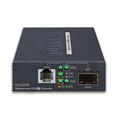 Product Converter Planet 1-Port 1000BASE-X SFP + 1-Port RJ11 VDSL2 base image