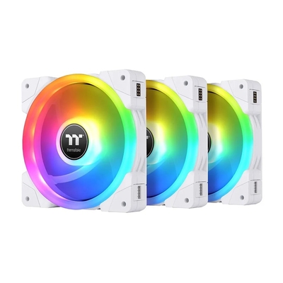 Product Case Fan 12cm Thermaltake Swafan EX12 RGB (3-Fan-Pack) White base image