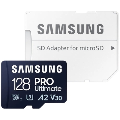Product Κάρτα Μνήμης MicroSD 128GB Samsung SDXC PRO Ulti.(Class10) Adap base image