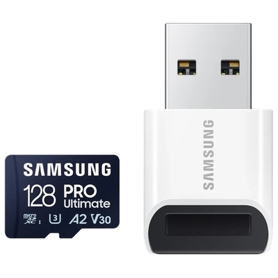 Product Κάρτα Μνήμης MicroSD 128GB Samsung SDXC PRO Ulti.(Class10) Read base image