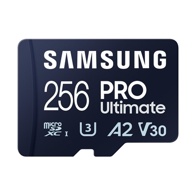 Product Κάρτα Μνήμης MicroSD 256GB Samsung SDXC PRO Ulti.(Class10) Adap base image