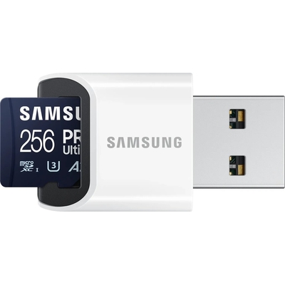Product Κάρτα Μνήμης MicroSD 256GB Samsung SDXC PRO Ulti.(Class10) Read base image