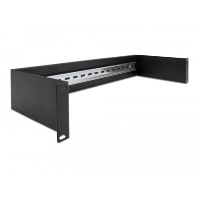 Product Αξεσουάρ Για Καμπίνα Δικτύου Delock 19" rail panel 2 HE Black base image